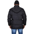thumbnail image 3 of Tallino Men's Cold Weather Mock Neck Puffer Jacket with Zip Off Hood, 3 of 7
