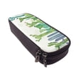 thumbnail image 6 of Lsque Cartoon Cactus Printed Big Capacity PU Leather Pencil Case Large Pencil Pouch Stationery Pen Bag Pencil Holder for Teen, 6 of 6