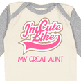 thumbnail image 4 of Inktastic Cute Like My Great Aunt Girls Long Sleeve Baby Bodysuit, 4 of 5