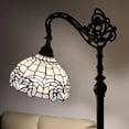 thumbnail image 4 of Amora Lighting AM264FL11B 62 in. Tiffany-Style Reading Floor Lamp, White, 4 of 5