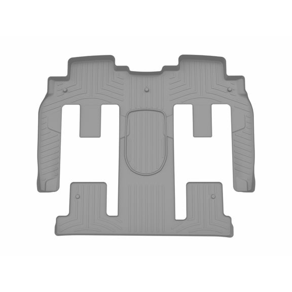 WeatherTech Custom Fit FloorLiners compatible with Enclave, Traverse, Acadia, Outlook - One piece - 2nd and 3rd row coverage, Grey