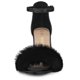 thumbnail image 3 of Sandalias De Tacón De Aguja De Piel Sintética Con Purpurina Para Mujer Negro 40, 3 of 7