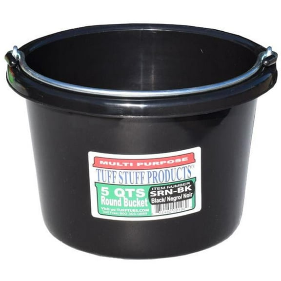 Tuff Stuff Products 5 qt. Round Bucket, Red