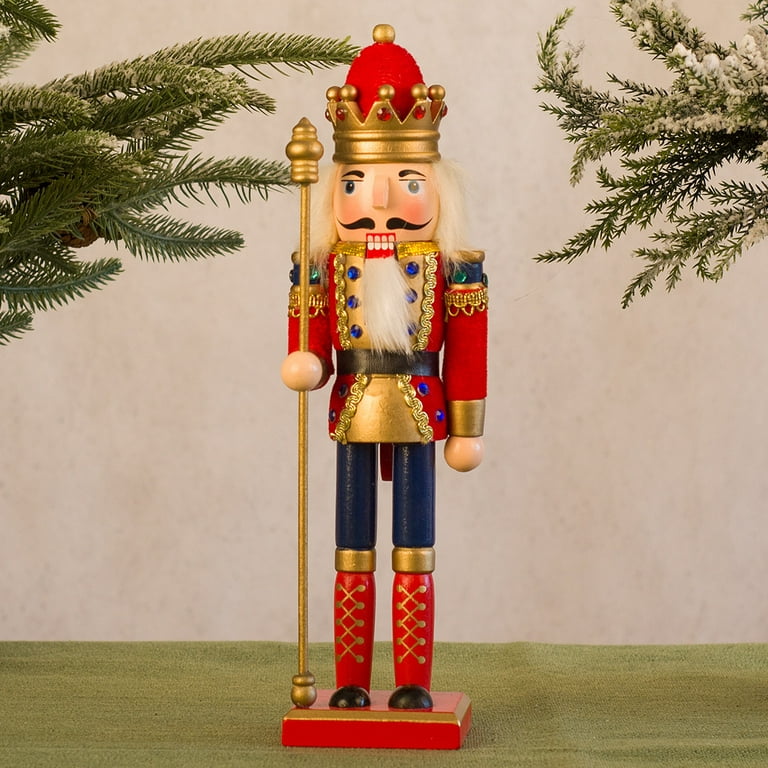Puloru New Christmas schiaccianoci soldato burattino in legno di alta  qualità stile fata dolce natale Festival ornamenti per feste decorazione