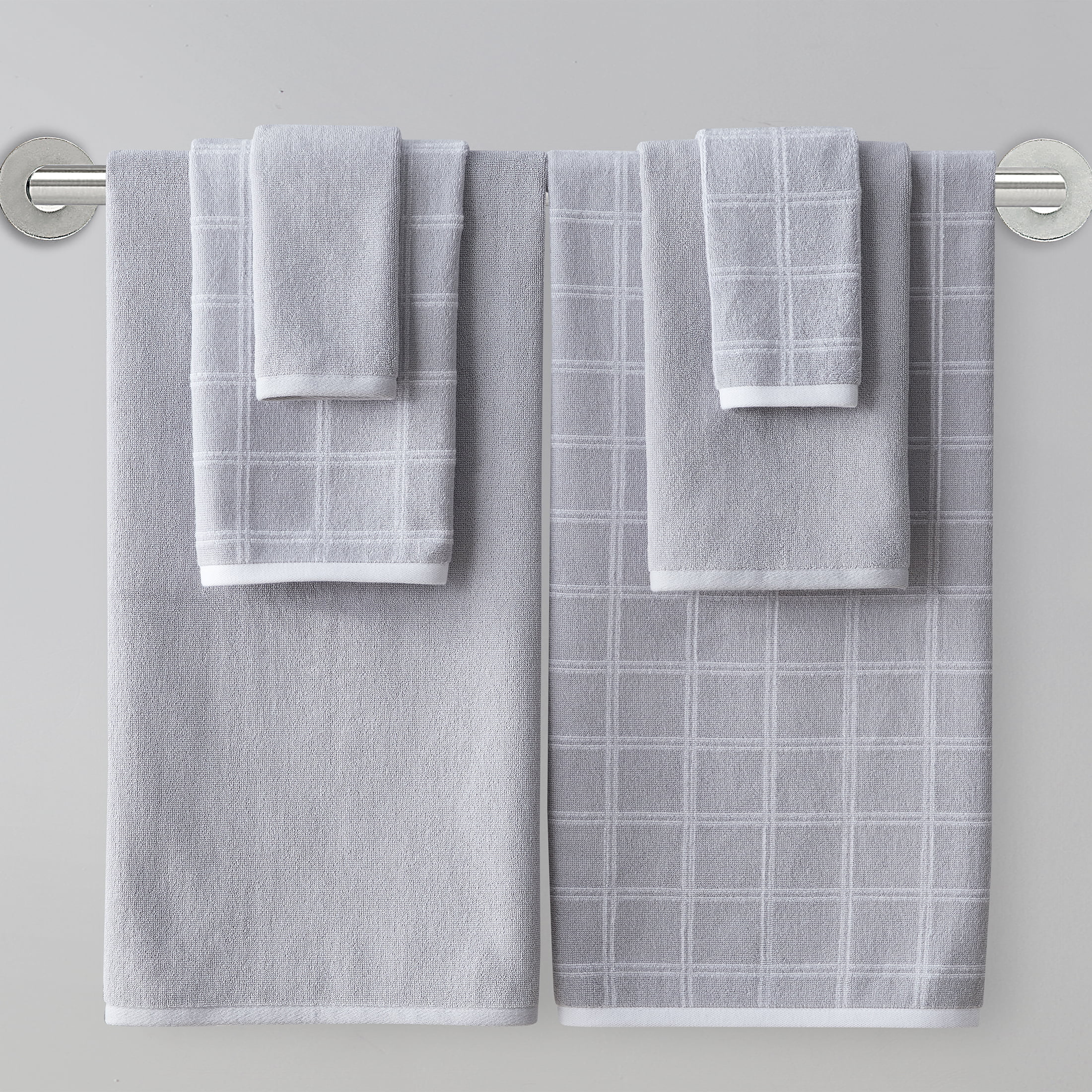 Cotton Buffalo Gray Small Plaid Kitchen Towel — MUSEUM OUTLETS