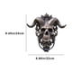 thumbnail image 2 of Xihbxyly Cabeza de Esqueleto de Halloween, Colgador de Puerta de Resina Único, Diseño Intrincado de Calavera y Patrón, Fácil Instalación, Decoración Espeluznante para El Hogar, Perfecto para Hallowee, 2 of 6