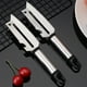 thumbnail image 4 of Cuchillo Pelador con Mango de Plástico, Utensilios de Cocina, Pelador, Rebanador, Cavador, Botella, Cuchillo Multifuncional de Acero Inoxidable para Fruta., 4 of 6