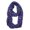 Indigo, variant on Womens Happy Skulls Soft Scarf - Indigo