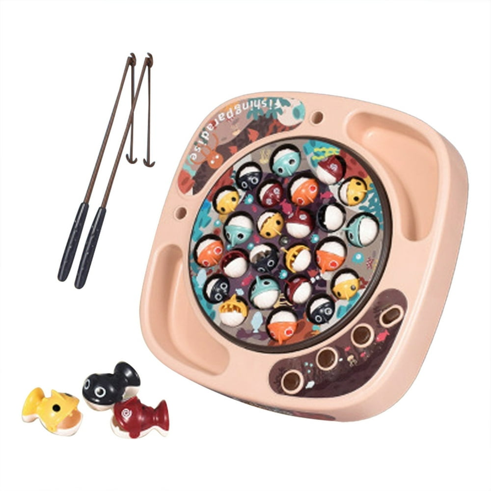 Toys Baby Toys Fishing Game Toy Set With Rotating Board With Music