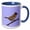 Blue/White, variant on 3drose, Rustic Bunting Bird Vector Isolated, 11oz Two-tone Yellow Mug
