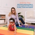thumbnail image 3 of ECR4Kids SoftZone 6-Section Rainbow Runway Activity Mat, Folding Playmat, Assorted, 3 of 9