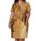 thumbnail image 2 of Vestido de fiesta holgado con bolsillos para mujer hermoso patrón en el estilo de Gustav Klimt elegante, 2 of 6