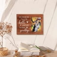 thumbnail image 7 of 4x6 Inch Picture Frame Pet Memorial Picture Frame with Paw Prints Saddle Brown Wood Photo Frame Rectangle Frame with You Were My Favorite Hello And My Hardest Goodbye Words Mixed Color DIY, 7 of 7