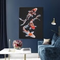 thumbnail image 5 of Kdxio Tricolor Koi Fish Trio Pattern Canvas Wall Art 12x16 Inches - Waterproof HD Print Solid Wood Frame for Living Room & Bathroom,Vertical, 5 of 8