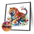 thumbnail image 2 of 5D DIY Kit Con Forma Especial Parcial Tigre 30x30cm, 2 of 6