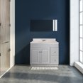 thumbnail image 2 of Design House Wyndham 37-Inch Vanity in Gray with Cultured Marble Top, Fully Assembled, 2 of 18