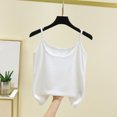 thumbnail image 2 of Jinhomg Womens Camisole Spaghetti Strap Tank Top Stretchable Undershirt Thermal Base Layer Cami Tops White XXL, 2 of 7