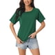 thumbnail image 1 of Blusa básica de verano de manga corta para mujer INSPIRE CHIC S Verde, 1 of 6