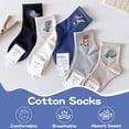 thumbnail image 4 of Baby Socks Cotton Crew Socks Toddler Boys Girls Kids Dinosaur Socks - 5 Pairs 2-15 Years, 4 of 7
