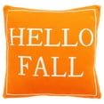 thumbnail image 2 of SAFAVIEH Fall Throw, 18" x 18", Orange/Natural, 2 of 6