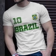 thumbnail image 2 of Brazil Jersey Number Ten Brazilian Futebol Soccer Tshirt, 2 of 6