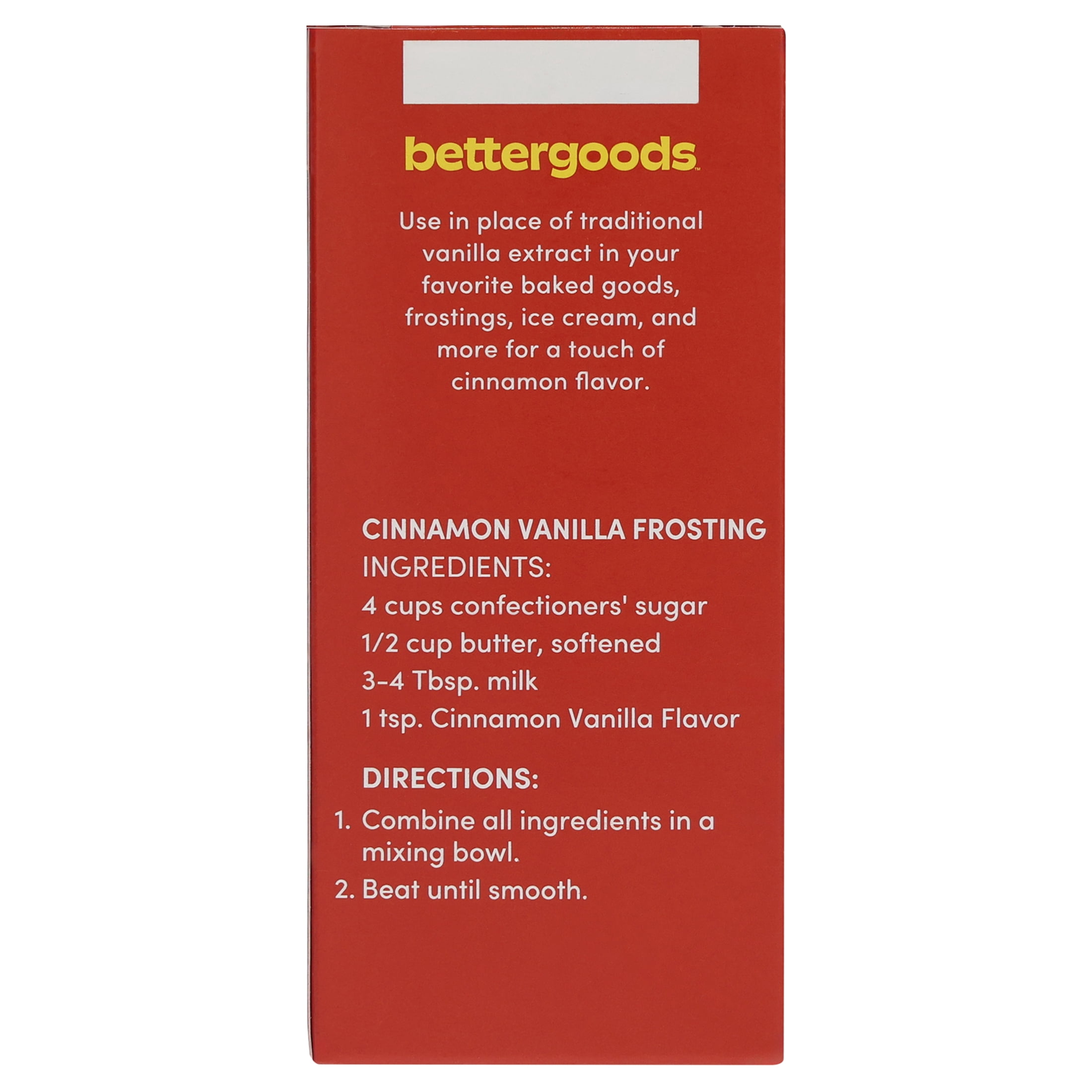 bettergoods Cinnamon Vanilla Flavor, 2 fl oz