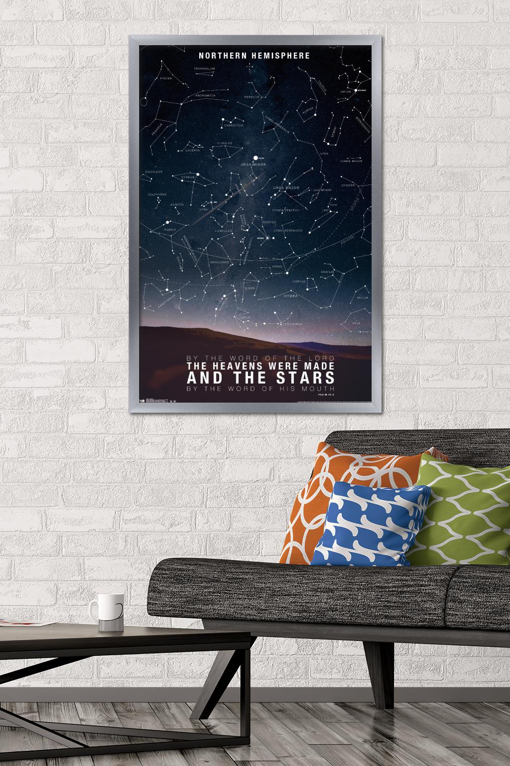 The Stars Wall Poster, 22.375" x 34", Framed