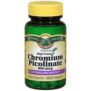 Spring Valley Sv Chrom Picolinate High Potency 800mcg