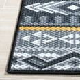 thumbnail image 5 of SAFAVIEH Journey Bojan Tribal Machine Washable Area Rug, Grey/Gold, 6'7" x 6'7" Square, 5 of 13