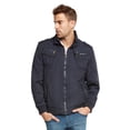 thumbnail image 5 of Maximos Men's Sherpa Lined Sahara Hooded Multi Pocket Bomber Jacket (Navy, XXX-Large), 5 of 15