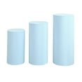 thumbnail image 1 of jifeng 2x Cylinder Base Covers Cylinder Base Stand Cover Decor Cylinder Base Covers for light blue, 1 of 9