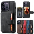 thumbnail image 1 of For iPhone 12 Pro 6.1" Luxury Shockproof Leather Card Holder Back Flip Stand Card Slot Kickstand Phone Case Cover Protective Shell, 1 of 5