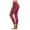 Z3-Wine womens yoga leggings, variant on QETYUW Womens Yoga Pants High Waist Tummy Control Yoga Leggings Plus Size Butt Lifting Bottoms Solid Color Active Workout Pant