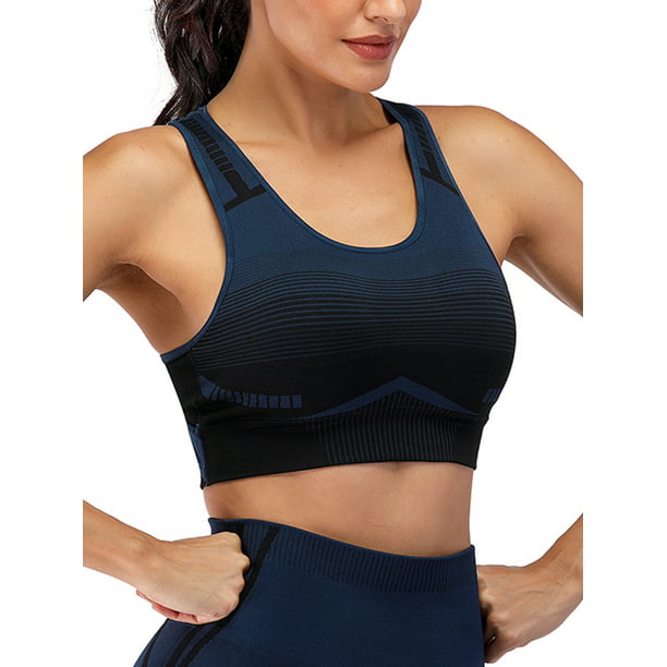 Racerback Sports Bra For Women, Workout Bra With Removable Pad