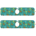 thumbnail image 2 of Coolnut 2 Pack Faucet Mat Splash Guard for Kitchen Sink, Cartoon Giraffe Turquoise 14x5 Inch Super Absorbent Microfiber Sink Protector Mat, Kitchen Sink Mat Machine Washable Kitchen Sink Accessories, 2 of 7