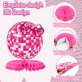 thumbnail image 3 of Decoraciones de fiesta Tarklanda Pink Girls para cumpleaños, paquete de 12, 3 of 7