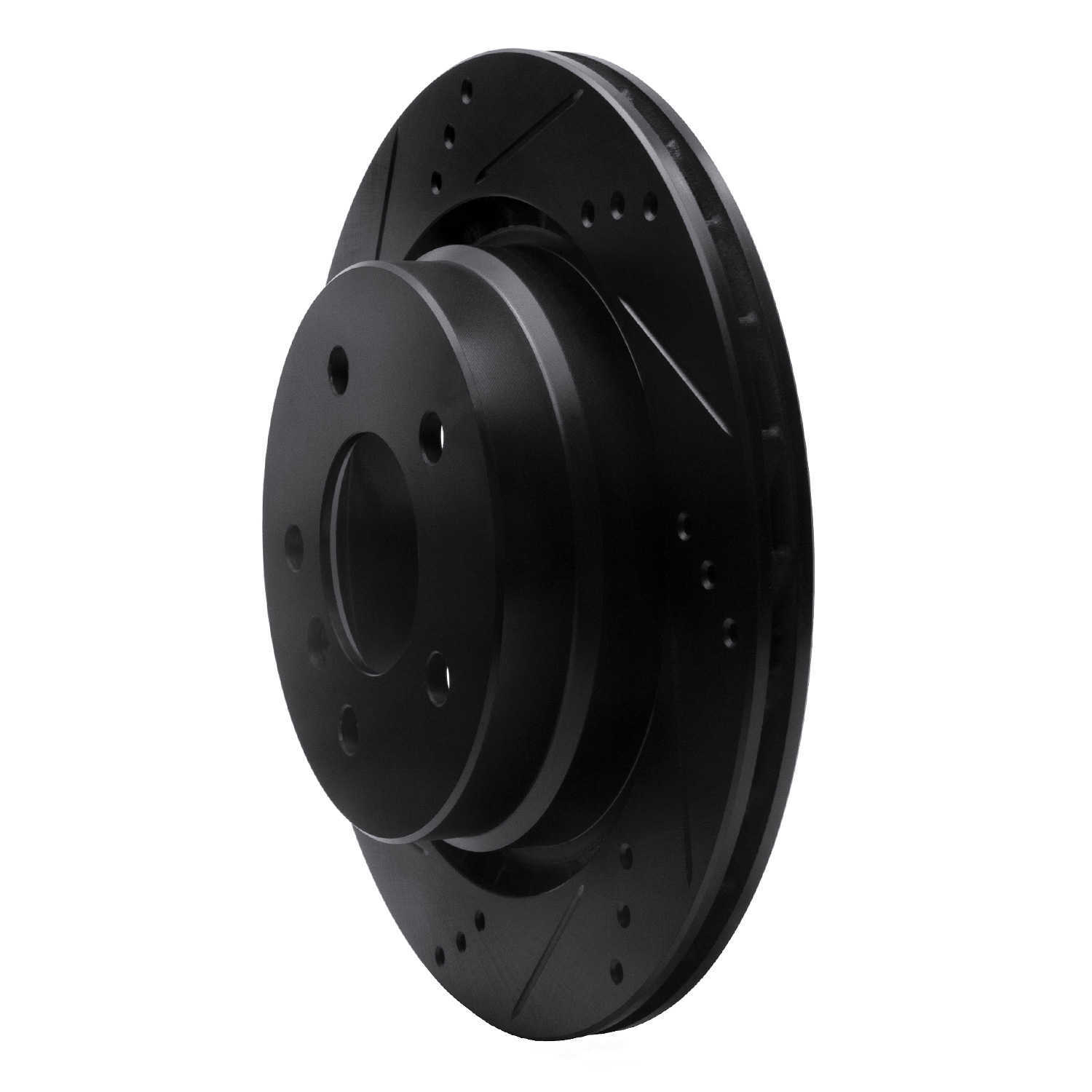 Dynamic Friction Company 633-31035D DFC Brake Rotor - Drilled And Slotted - Black