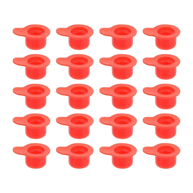 MasteelfCA 200 Pcs Bouchons de Cylindre en Silicone pour Trous Internes (Rouge)