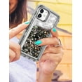thumbnail image 2 of YUNOVA Glitter Case for iPhone 16/15/14 Series, Heavy Duty Shockproof Liquid Quicksand Cover with Camera Protection, Sparkle Bling Soft TPU Protective Case for Women & Girls, Anti-Scratch Bumper, 2 of 7