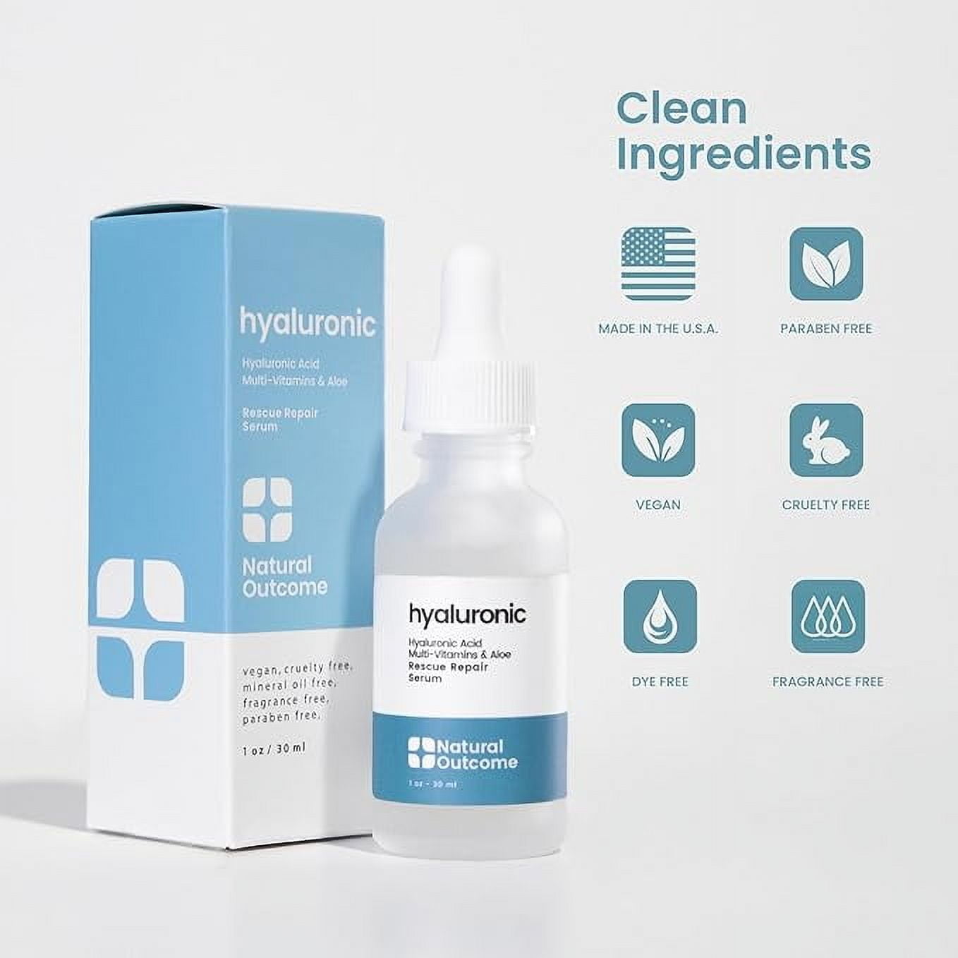 Natural Outcome Hyaluronic Facial Serum, 10 oz