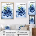 thumbnail image 4 of Designart "Berry Ballet In Ballet Blue" Fruits Canvas Prints, 4 of 7