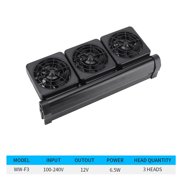 Aquarium Fan Mute Automatic Temperature Control Cooling Fish Tank Water 100-220v