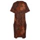thumbnail image 5 of Vestido de noche para mujer, con estampado de batik de cobre, abstracto, digital, vectorial, arte natural, holgado, con bolsillos, morado, 5 of 7