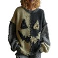 thumbnail image 2 of Wutalume Women's Loose Winter Knitted Fashion Casual Pullover Sweater, Cozy Oversized Top, Warm Design for Cold Weather Comfort,Gray L, 2 of 4