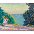 thumbnail image 2 of Armand Guillaumin 14x12 Gold Ornate Wood Frame and Double Matted Museum Art Print Titled - Saint Palais (circa 1909), 2 of 4