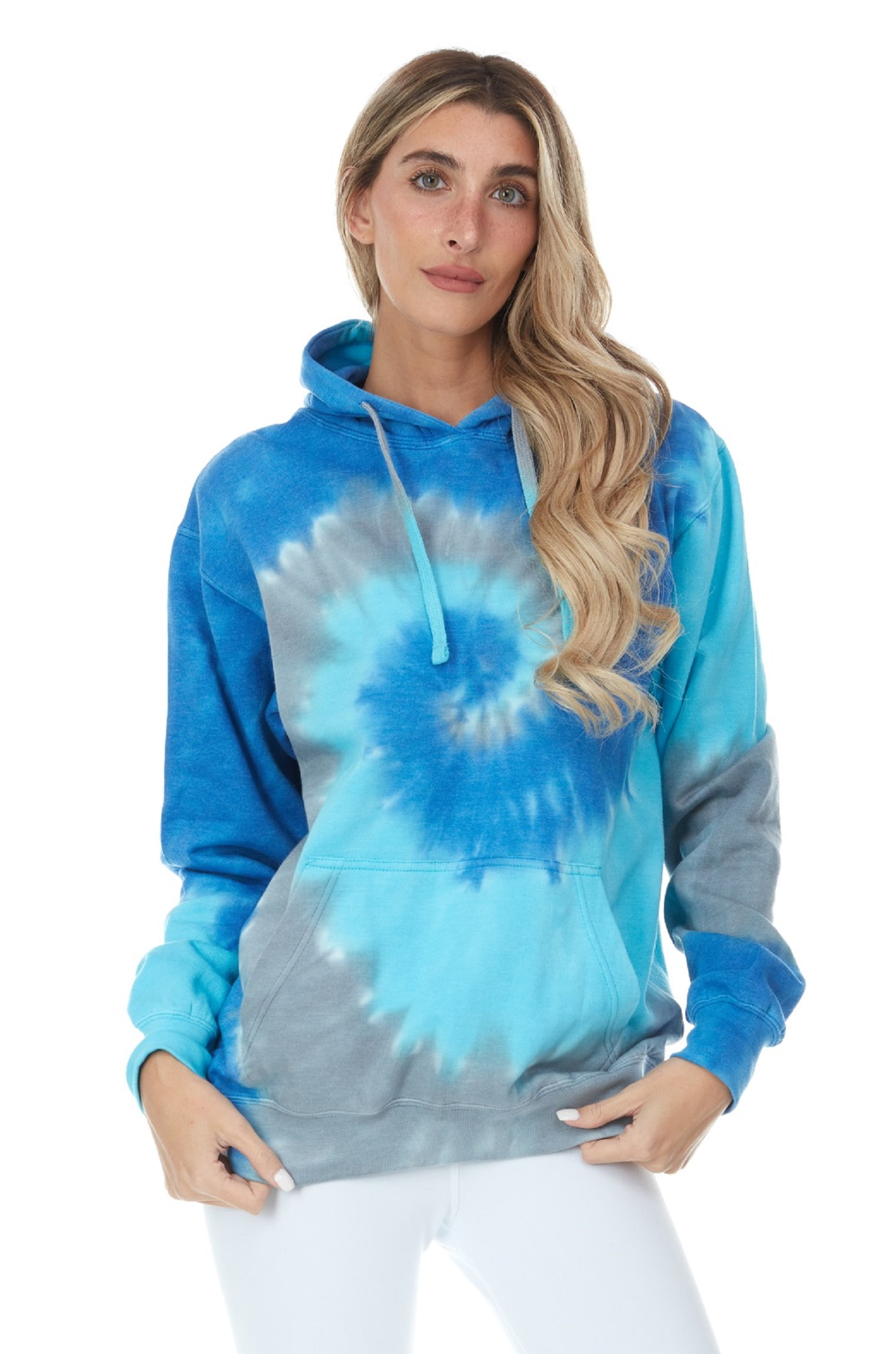 Tie dye fleece pullover hotsell