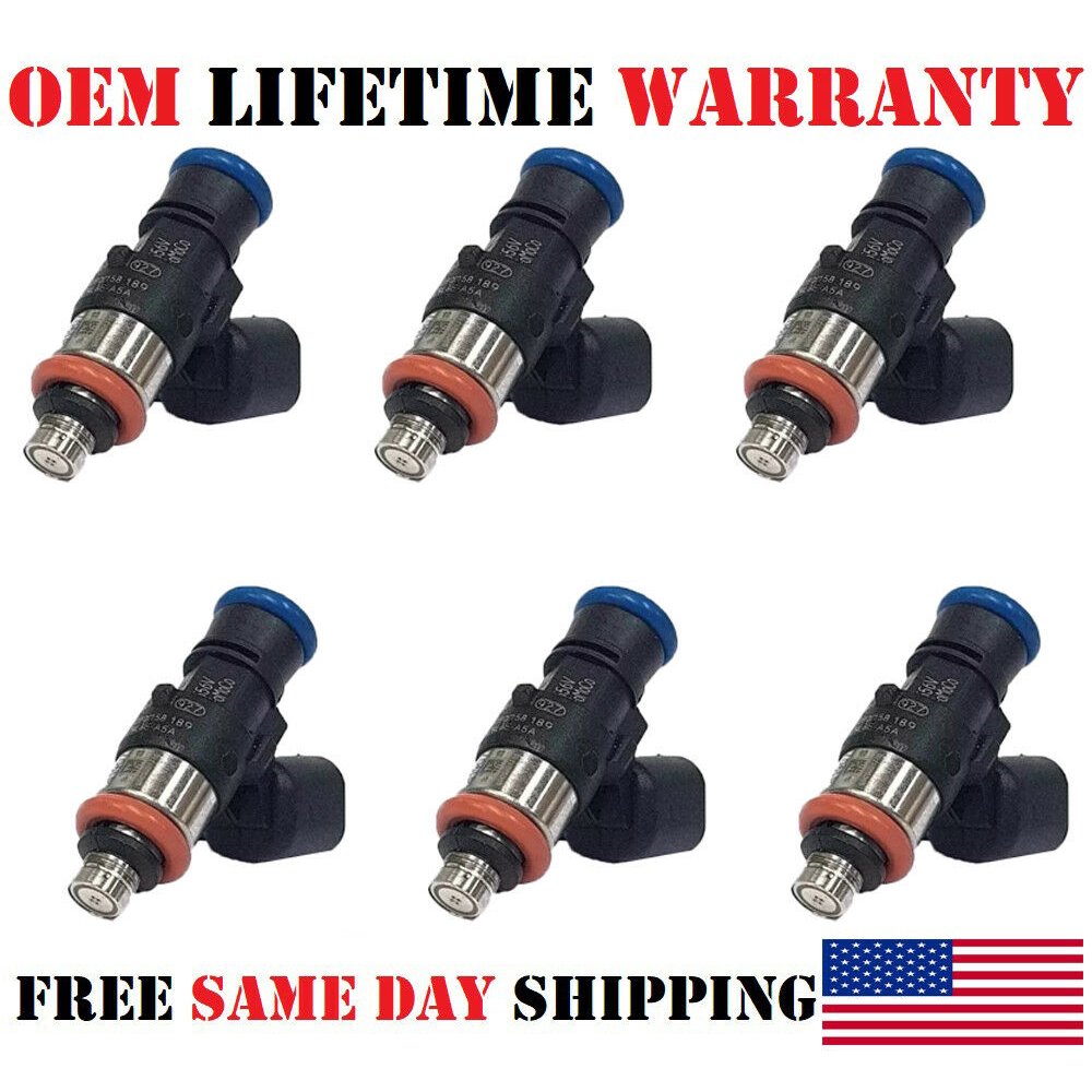 x6 OEM Fuel Injectors for 20102012 Ford Fusion 3.0L V6 (P 0280158189