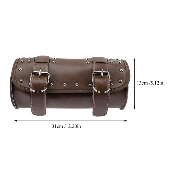 CIMAXIC Bolsa Para Horquilla De Motocicleta En Cuero Marrón Con Elegante Y Duradero