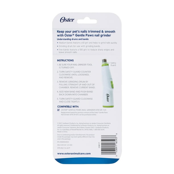 Oster gentle paws less stress nail trimmer instructions deals