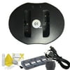 3x DOT-01 Brand 1400 mAh Replacement Sony NP-BG1 Batteries and Dual Slot USB Charger for Sony DSC-H20 Digital Camera and Sony BG1 Accessory Bundle